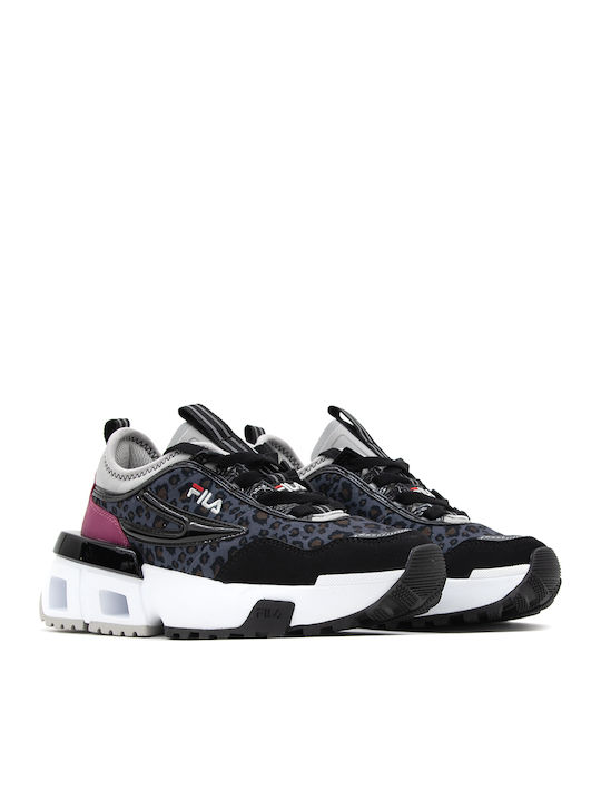 FILA Disruptor Upgr8 Chunky Sneakers Black Leopard