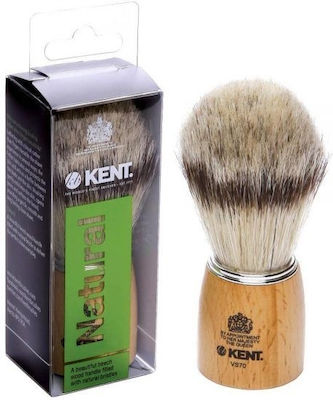 Kent VS70 Shaving Brush with Boar Hair Bristles Brown