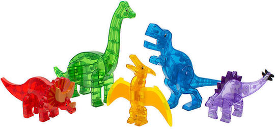 Magna-Tiles Μαγνητικό Παιχνίδι Κατασκευών Δεινόσαυροι για Παιδιά 3+ Ετών