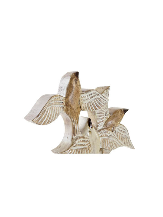 DKD Home Decor Decorative Bird made of Wood 49x11.5x63cm 1pcs