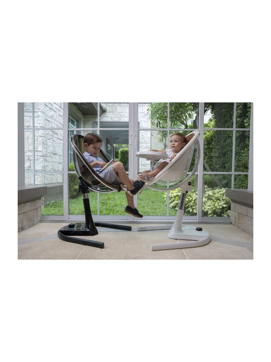 Mima Moon Highchair with Metal Frame & Plastic Seat White