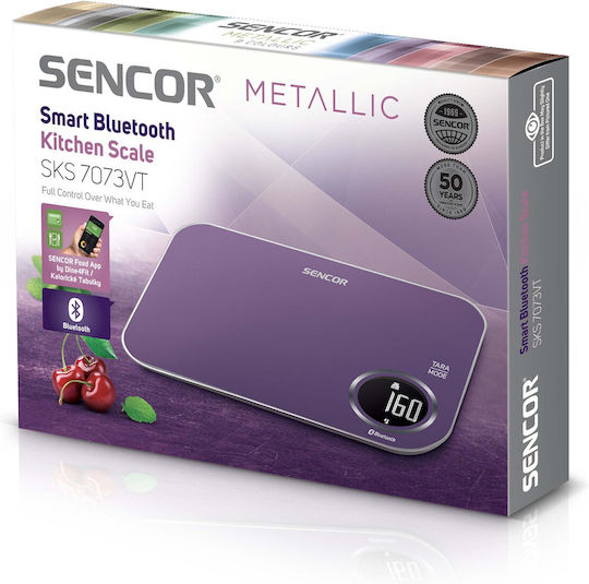 Sencor Digital Kitchen Scale Up To 5kg Purple