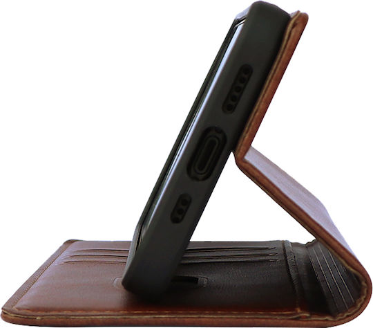 Sonique Vintage Wallet Synthetic Leather Brown (Realme 8i)