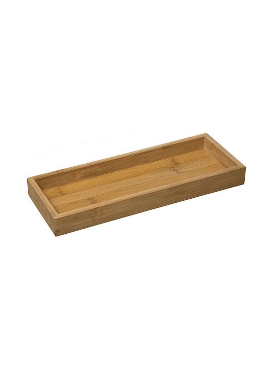 Atmosphera Platou pentru aperitive 2 sloturi cu Suport din Porțelan Albă L10.5xl28xH4.3cm 2buc