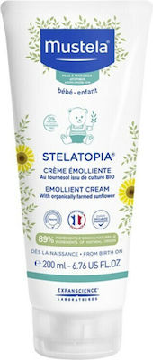 Mustela Stelatopia Emollient Cream Крем за Атопична Кожа, Хидратация & Изпъкналости 300мл