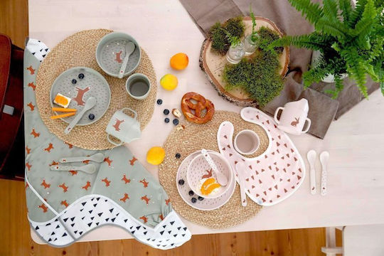 Laessig Set de hrănire Little Forest Rabbit din Plastic Bej 4buc pentru 12+ luni