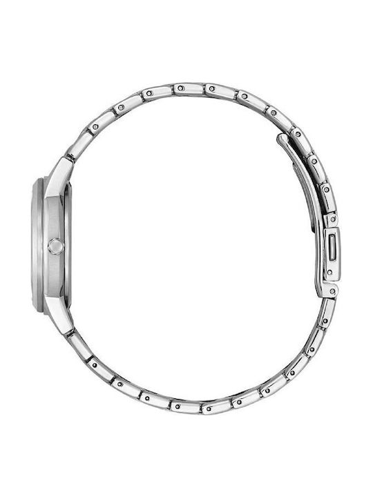 Citizen Γυναικείο Ρολόι 30mm Μπαταρίας με Ασημί Μεταλλικό Μπρασελέ