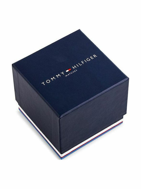 Tommy Hilfiger Lidia Damen Uhr Chronograph mit Blau Metallarmband