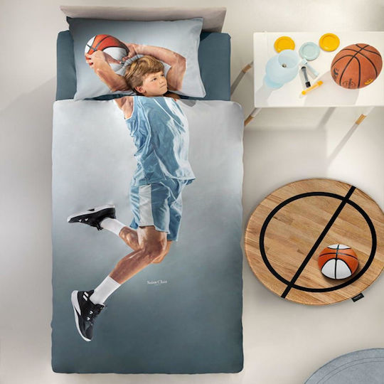 Saint Clair Set Kids Single Duvet Cover Gray