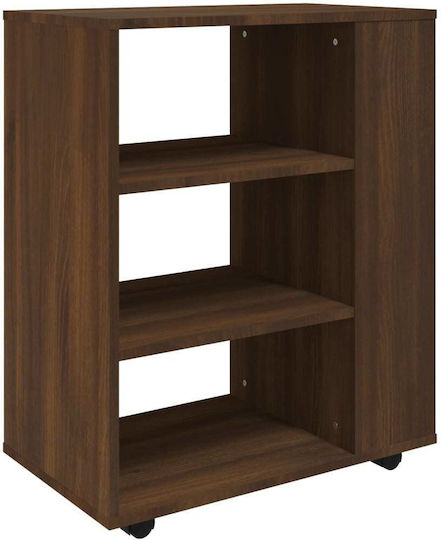 Cabinet de Birou cu roți Nucă 60x35x75cm