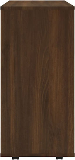Cabinet de Birou cu roți Nucă 60x35x75cm
