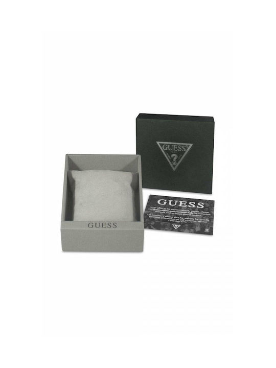 Guess Crystal Clear Womens Watch 33mm Battery With Silver Steel Bracelet