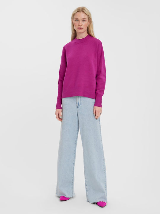 Vero Moda Women's Long Sleeve Sweater Purple
