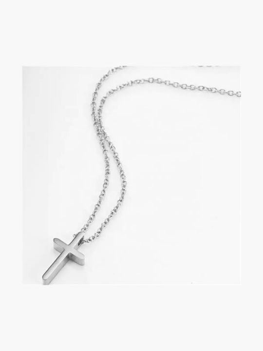SOFI Damen Kreuz aus Stahl mit Kette 01352