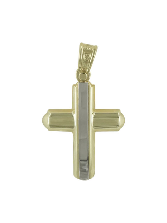 Triantos Men's Gold Cross 14K