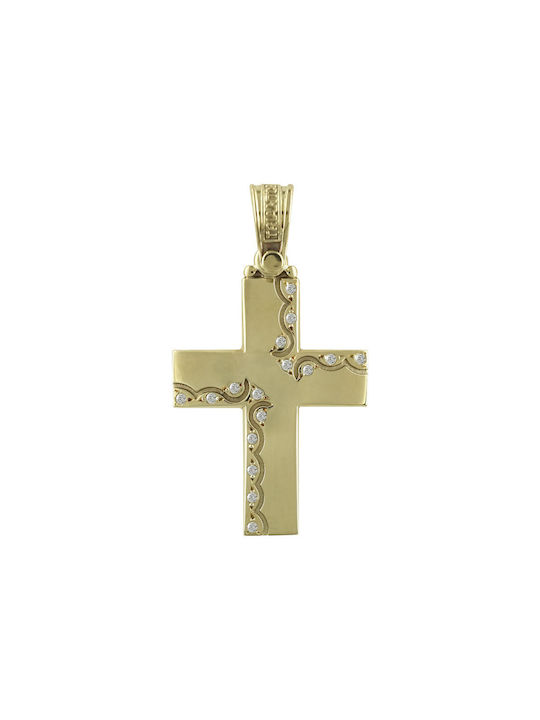 Triantos Women's Gold Cross 14K