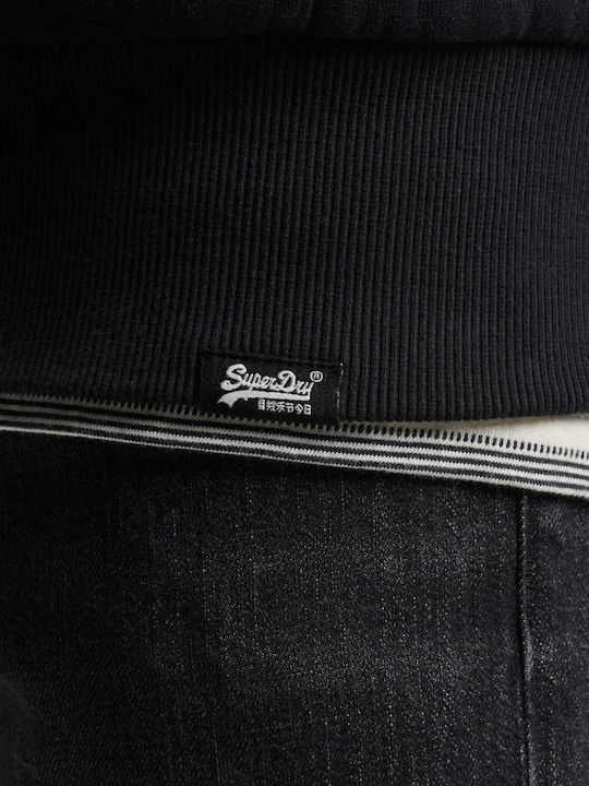 Sweatshirt Fleece with Hood Black