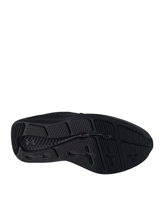 Charged Pursuit 3 Gs Kinder Sportschuhe Laufen mit Schnürsenkeln Schwarz