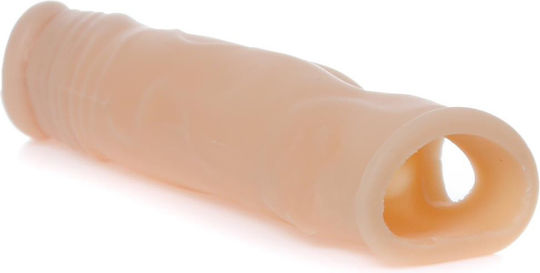 Boss Of Toys Penis Extension Perfect Cock Sleeve With Balls Straps Flesh 18.5cm