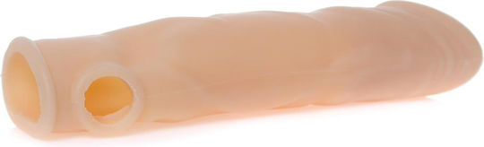 Boss Of Toys Penis Extension Perfect Cock Sleeve With Balls Straps Flesh 18.5cm