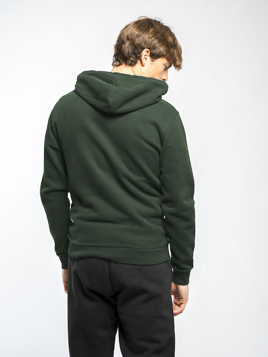 Staff Men's Sweatshirt with Hood and Pockets Off White