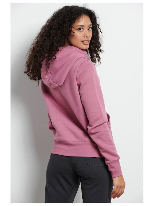 Women's Sweatshirt Hooded Pink