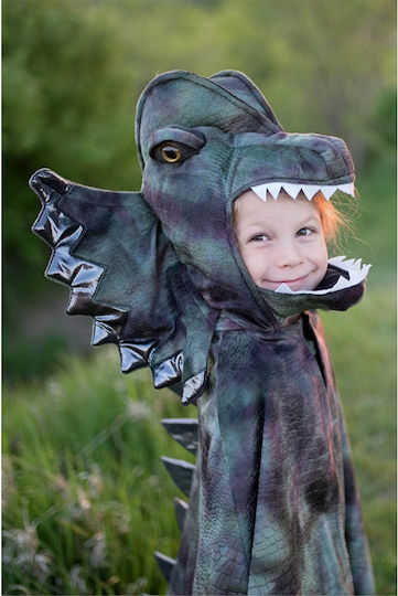 Dilophosaurus Carnival Cape Green for Halloween made of Metal 1pcs