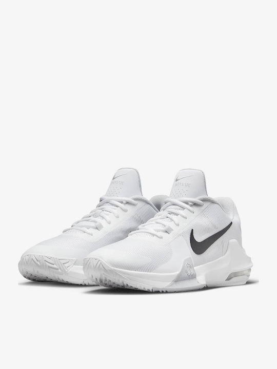 Air Max Impact 4 Low Basketball Shoes White / Pure Platinum / Black