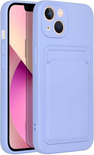 Forcell Card Back Cover Silicone with Card Slot Violet (iPhone 14 Plus)