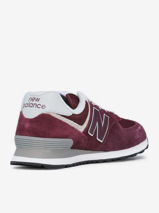 574 Adidași Pentru Bărbați Burgundy