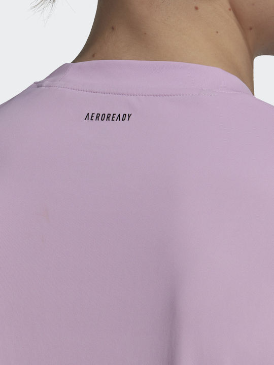adidas Club HN3905 Ανδρική Μπλούζα Μωβ