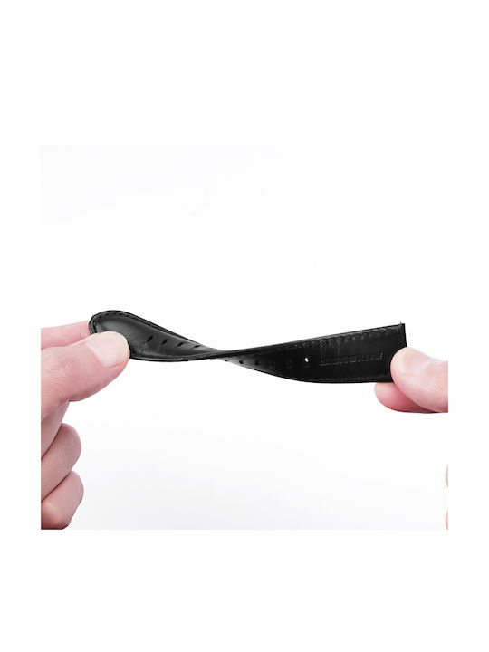 Dux Ducis Leather Wristband Business Version Λουράκι Δερμάτινο Μαύρο (Galaxy Watch / Huawei Watch / Honor Watch (20mm band))