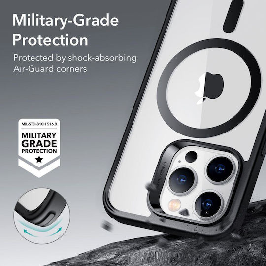 ESR CH Halolock Magsafe Back Cover Silicone 0.5mm Clear/Black (iPhone 14 Pro Max)