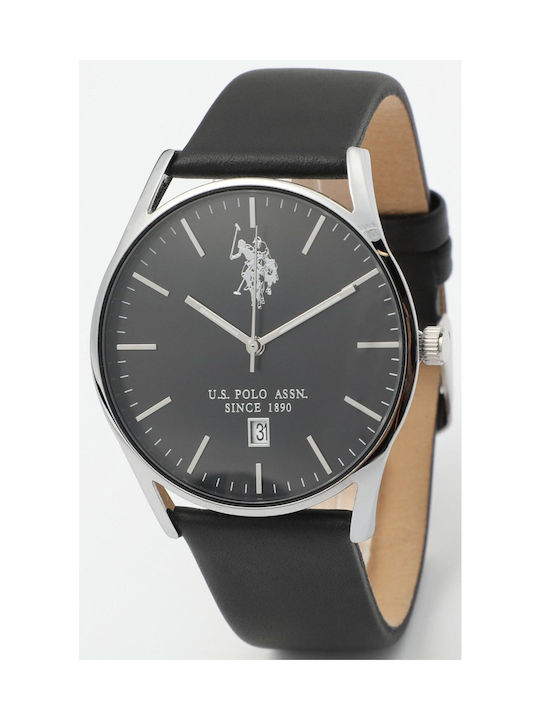 U.S. Polo Assn. Colin Watch Battery with Black Leather Strap