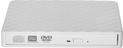 Krux External DVD/CD Recorder for Desktop / Laptop White