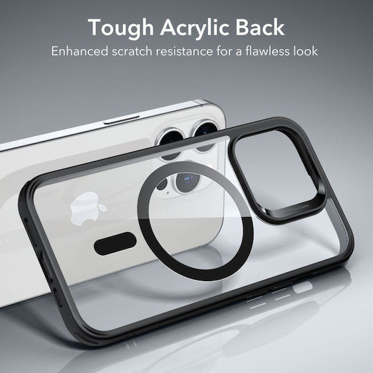 ESR CH Halolock Magsafe Back Cover Silicone 0.5mm Clear/Black (iPhone 14 Pro)