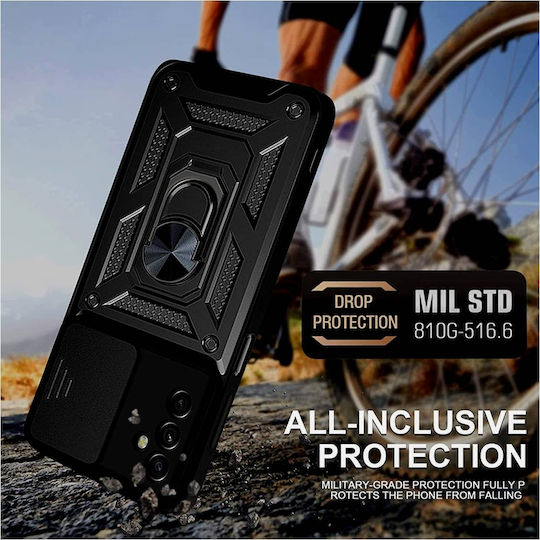 Bodycell Armor Slide Back Cover Plastic Black (Galaxy A13 5G)