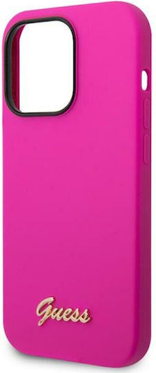 Guess Vintage Back Cover Σιλικόνης Fuchsia (iPhone 14 Pro)