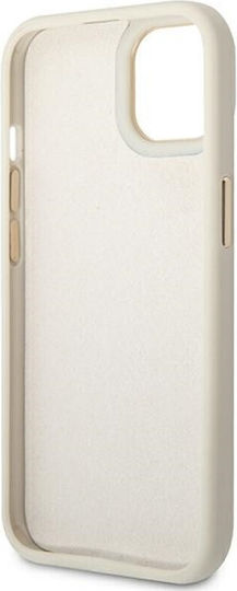 Guess Croco Collection Back Cover Δερματίνης Ασημί (iPhone 14 Plus)