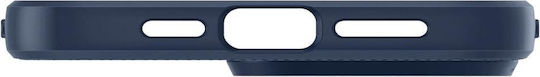 Spigen Liquid Air Umschlag Rückseite Silikon Marineblau (iPhone 14 Pro)