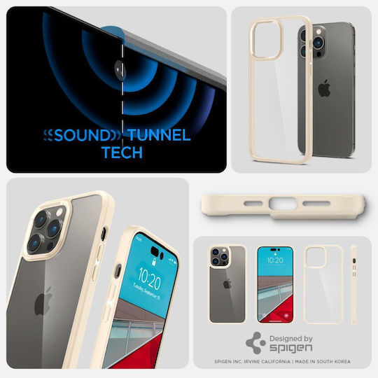 Spigen Ultra Hybrid Back Cover Plastic Sand Beige (iPhone 14 Pro)