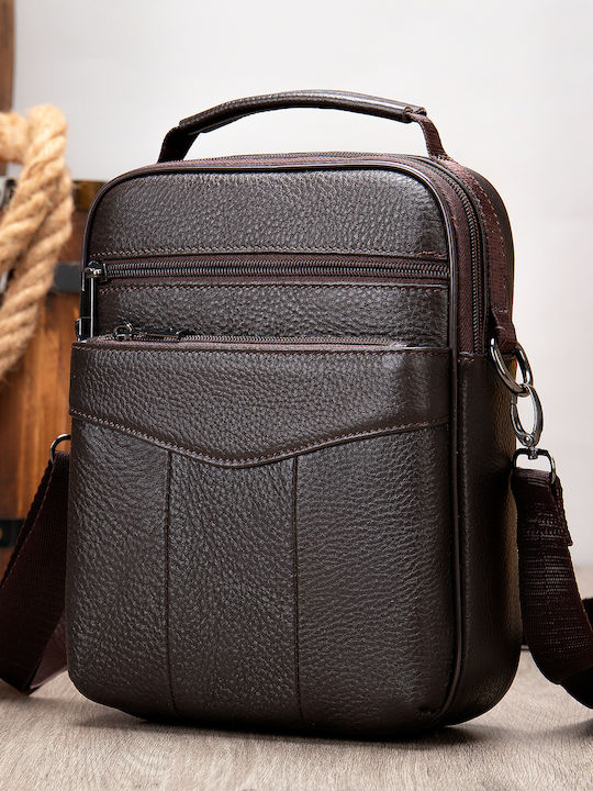 Leather Men's Bag Shoulder / Crossbody Brown