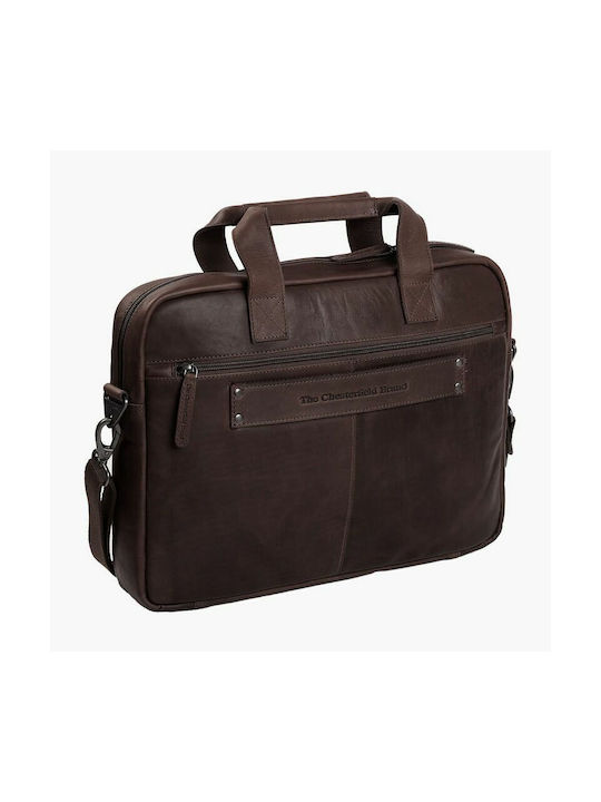 The Chesterfield Brand Leather Men's Briefcase Brown