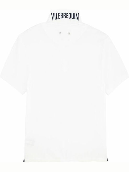 VILEBREQUIN Solid Cotton Pique Polo Shirt - White