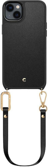 Spigen Cyrill Classic Charm Mag Задна Корица Силикон с Каишка Черен iPhone 14