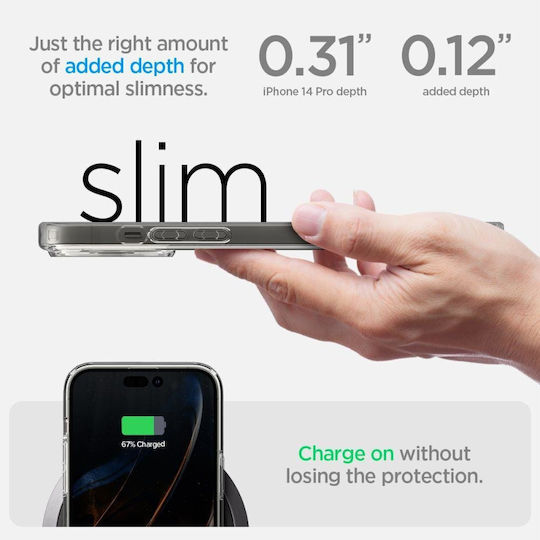 Spigen Ultra Hybrid ”S” Umschlag Rückseite Kunststoff Crystal Clear (iPhone 14 Pro)