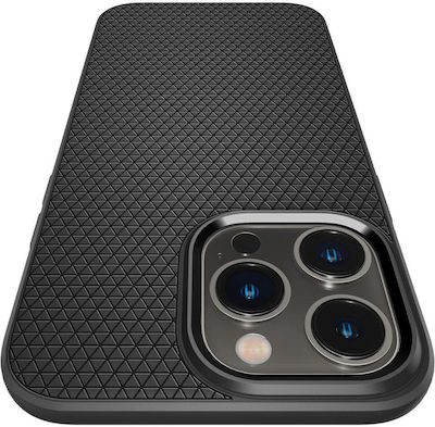 Spigen Liquid Air Umschlag Rückseite Silikon Matte Black (iPhone 14 Pro) ACS04957