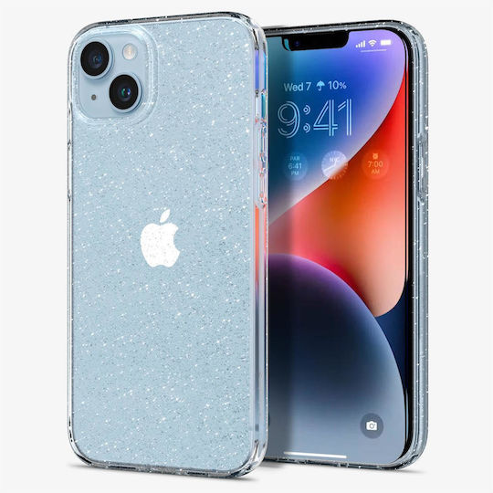 Spigen Liquid Crystal Glitter Back Cover Σιλικόνης Διάφανο (iPhone 14 Plus)