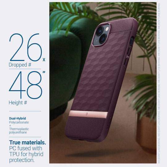 Caseology Parallax Mag Back Cover Πλαστικό 2mm Burgundy (iPhone 14 Plus)