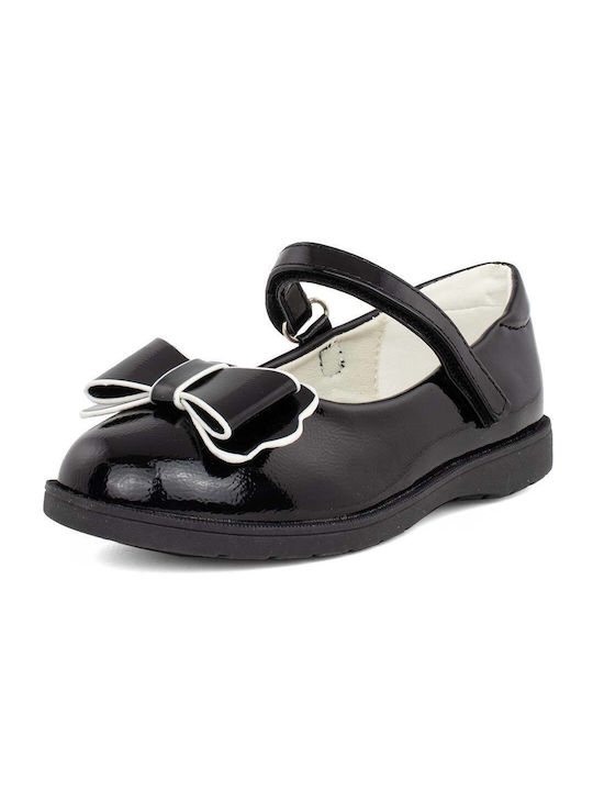 Exe Kids Ballerinas 05 with Hoop & Loop Closure Black